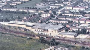 ariel photo of warehouse